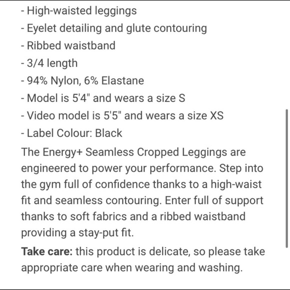 LIKE NEW Black gymshark leggings size XS - Picture 4 of 5